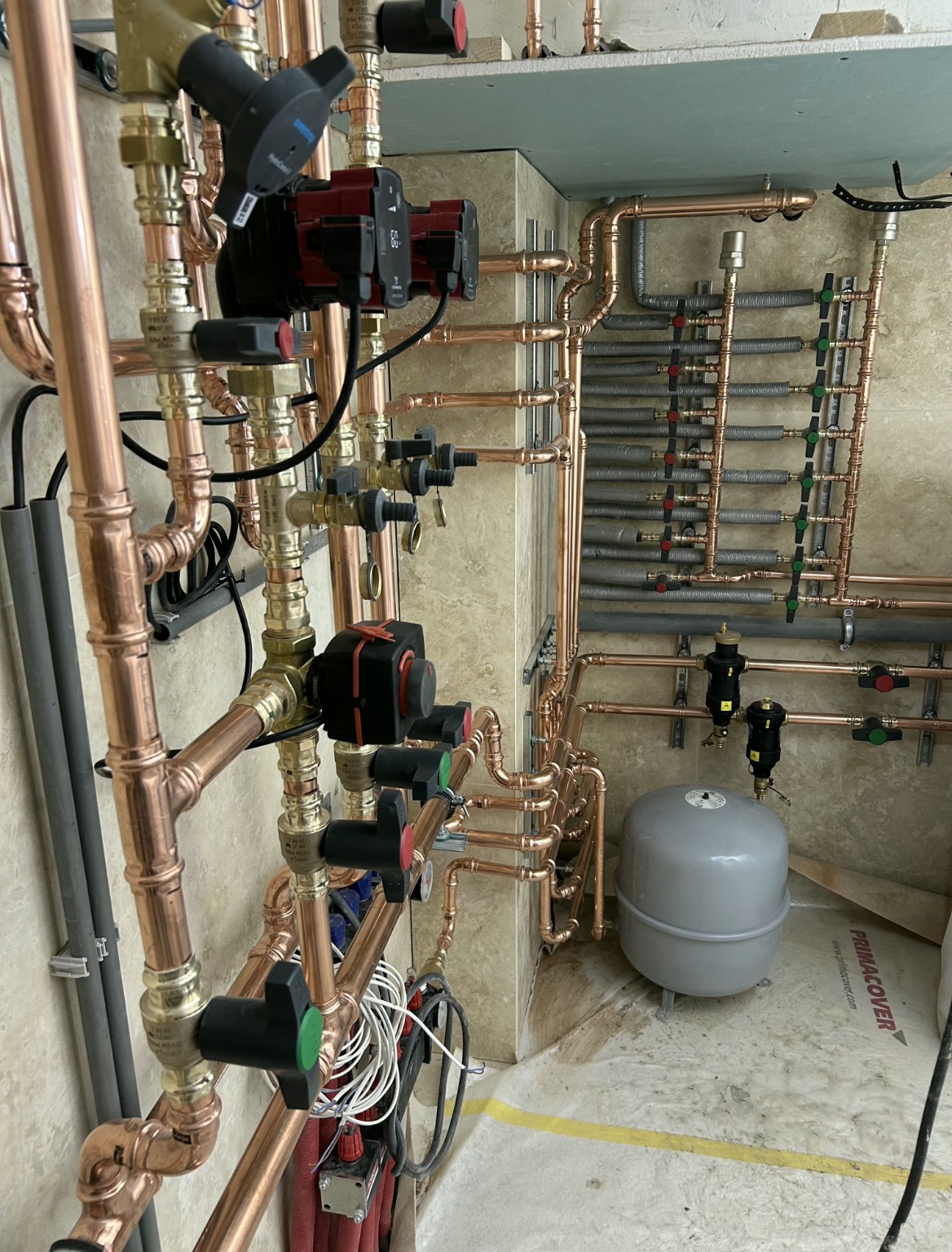 Koperen hydrauliek van het verwarmingssysteem